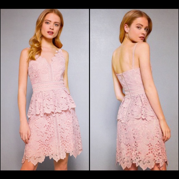 Ted Baker Nadiie Lace peplum dress - Picture 4 of 8